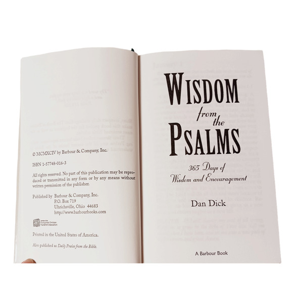 365 Days of Wisdom Devotional Book Encouragement Daily Inspiration from Psalms - Picture 5 of 12